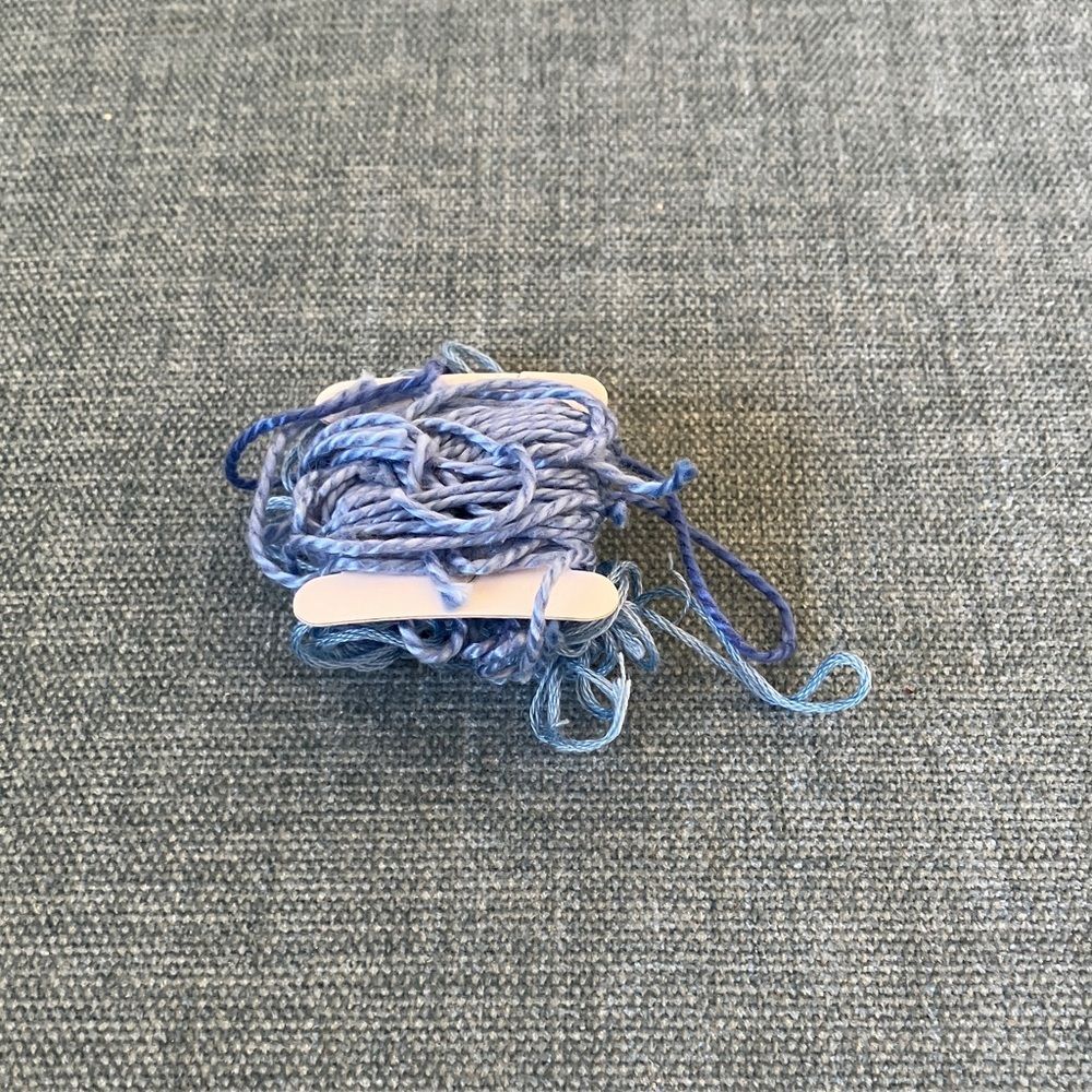 Blue Needlepoint Thread Yarn